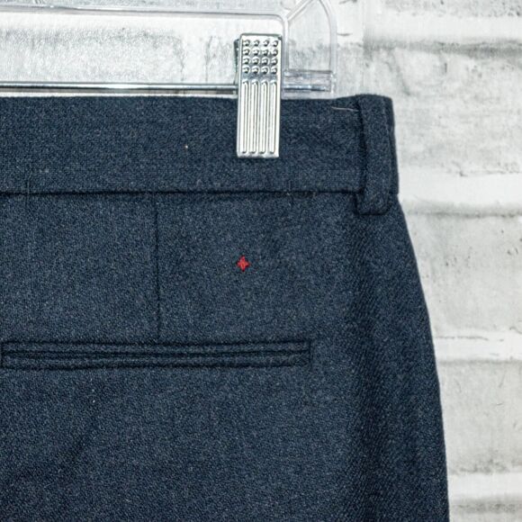 APOLIS Global Citizen Wool Blend Trouser Pants Navy Blue Size 30 - Picture 9 of 9
